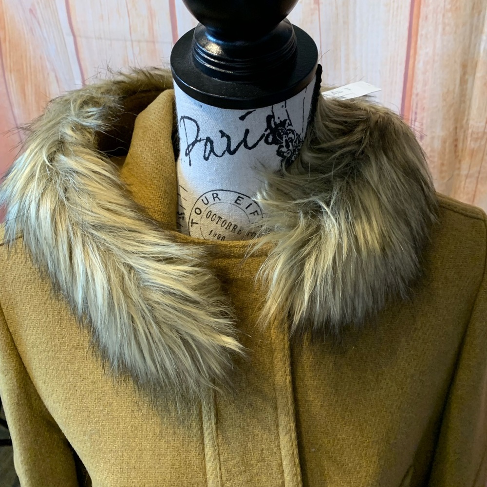 New!! J. Crew Chateau Parka Heather Mustard - Picture 5 of 5